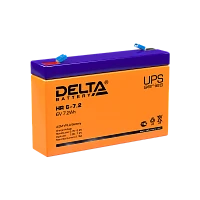 Аккумулятор свинцово-кислотный Delta HR 6-7.2 6V 7.2Ah