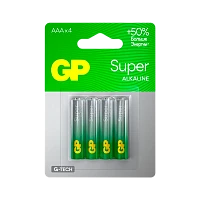 Батарейка GP Super G-Tech LR03 AAA BL4 Alkaline 1.5V (4/40/160)