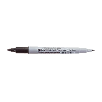 Маркер перманентный Crown Multi Twin P-800W 2.0/1.0 мм двусторонний черный (1/12/1152)