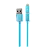 USB Кабель REMAX Aurora 2in1 (Micro-Iphone 5/6/7/SE) (1M, 2.1A) RC-020t Голубой