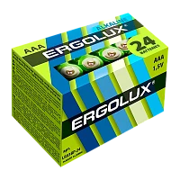 Батарейка Ergolux LR03 AAA BOX24 Alkaline 1.5V (24/480)
