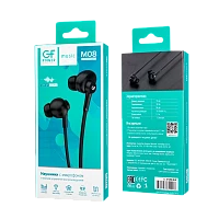 Наушники внутриканальные GFPower M08 с микр. черный