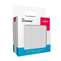 Выключатель Smartbuy "Альтаир" 3-клав.10A независимый белый