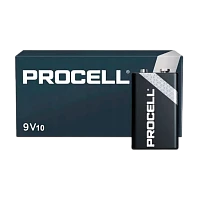 Батарейка Duracell Procell CONSTANT Крона 6LR61 BOX10 Alkaline 9V (10/50)