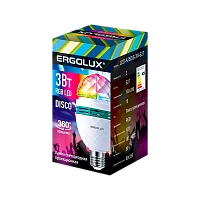 Диско-лампа Ergolux 3W E27 RGB (1/10/100)