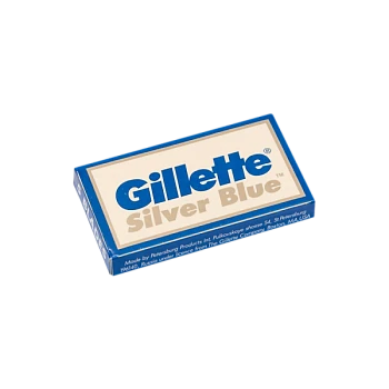 Лезвия Gillette Stainless Silver Blue двустронние 5шт в упаковке, цена за 1 лезвие (5/100/1200)