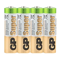 Батарейка GP Super LR6 AA Shrink 4 Alkaline 1.5V (4/96/192/384) R
