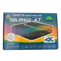 СМАРТ ТВ-приставка Selenga A7 Android 12 4К черный (1/20)