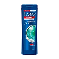 Шампунь Clear Активспорт Men 400мл 2 в 1 (1/12)