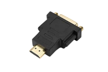 Переходник GoPower HDMI (m)-DVI-D (f) черный Premium Zip-Lock c подвесом (1/250)