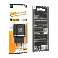 Сетевое З/У GFPower GF22 1USB 3.0A QC3.0 черный (65/260)