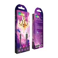 Кабель AUX MORE CHOICE UK24i Jack 3.5mm (m)-Lightning (m) 2м нейлон черный (1/36/360)