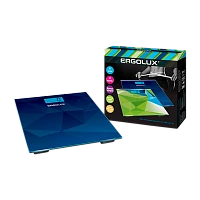 Весы напольные Ergolux ELX-SB03-C45 электронные 180кг синий (1/8)