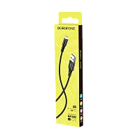 Кабель Borofone BX20 USB (m)-microUSB (m) 1м 2.0A нейлон черный (1/648)