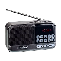 Радиоприемник Perfeo ASPEN 3W пластик microSD USB/Jack3.5 серый (1/10)