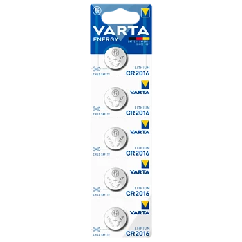 Батарейка Varta ENERGY CR2016 BL5 Lithium 3V (6016) (5/100/500)