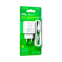 Сетевое З/У Borofone BA67A 1USB/Type-C 3.0A 20W белый (1/52/208)