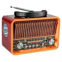Радиоприемник DEESPI S1211 RE-02 пластик BT/AM/FM/SW/USB/AUX/MicroSD РЕТРО-стиль