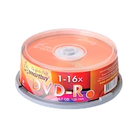 Диск DVD-R Smartbuy 4.7GB 16x 25шт. cake box (25/250)