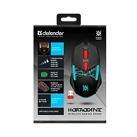 Мышь беспроводная Defender GM-237 HORRODINE игровая USB черный (1/40)
