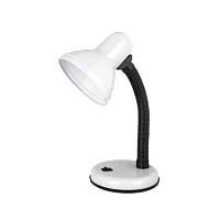 Светильник настольный Ultraflash UF-301P 60W 230V E27 на основании белый (1/32)