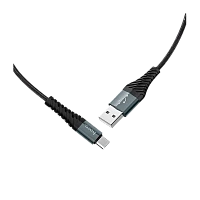 Кабель HOCO X38 USB (m)-Type-C (m) 0.25м 2.4A нейлон черный (1/31/310)