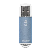 Флеш-накопитель Smartbuy V-Cut 4GB USB2.0 пластик синий