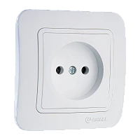 Розетка Makel Lillium 1гн. 16A белый 70022 (1/12)