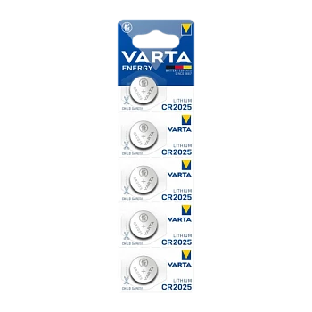 Батарейка Varta ENERGY CR2025 BL5 Lithium 3V (6025) (5/100/500)