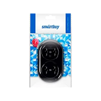 Колодка Smartbuy 2р.Б/З бакелит черный (1/20/200)