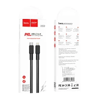 Кабель HOCO X69 Lightning (m)-Type-C (m) 1м 2.4A 20W нейлон черный белый (1/33/330)