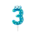 Свеча детская для торта, цифра 3, 1 шт. в упаковке, PATERRA (1/24)
