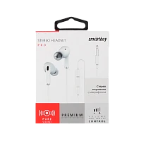 Наушники внутриканальные Smartbuy PRO с микр. белый (1/45)
