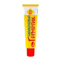 Герметик Новбытхим 40мл силиконовый водонепроницаемый белый (1/50)