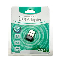 Wi-Fi адаптер Без бренда WD-1511B 2.4 ГГц 150Мбит USB 802.11 без антенны черный (1/500)