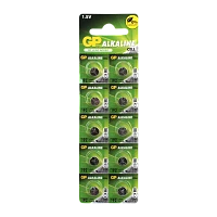 Батарейка GP G3/LR736/LR41/392A/192 BL10 Alkaline 1.5V отрывные (10/250/5000) R