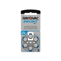 Батарейка Rayovac IMPLANT PRO+ ZA675 BL6 Zinc Air 1.45V (6/60/600)