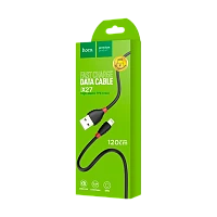 Кабель HOCO X27 USB (m)-Lightning (m) 1.2м 2.4A TPE черный (1/30/300)