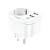 Разветвитель HOCO NS3 1р.С/З 16A 3USB белый (1/84)