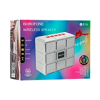 Портативная колонка Borofone BR16 bluetooth 5.1 microSD серый (1/80)