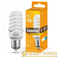 Лампа энергосберегающая Camelion T2 E27 20W 2700К 220-240V спираль (1/5/25/100)