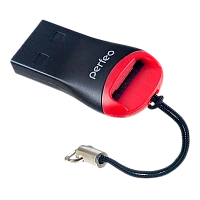 Картридер Perfeo PF-VI-R007 microSD черный (1/200)