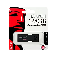 Флеш-накопитель Kingston DataTraveler 100 G3 128GB USB3.0 пластик черный 
