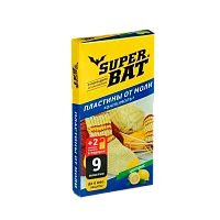 Пластины от моли SuperBAT цитрус 1шт. - (комплект 9 пластин + 2 крючка) (1/45)