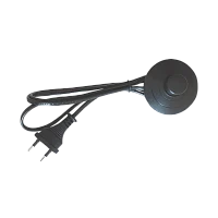 Кабель питания Прогресс для бра 1.7м 10A 2x0.5мм² с кнопкой черный (1/200)