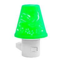 Ночник Camelion NL-194 "Светильник зеленый" 3LED 0.5W 220V в розетку (1/24/96)