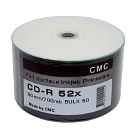 Диск CD-R CMC Full Ink Printable 700MB 52x 50шт. bulk (50/600)