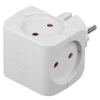 Разветвитель ЭРА SP 4р.Б/З 16A белый (1/10/60)