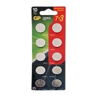 Батарейка GP CR2032 BL10 Lithium 3V (10/600/2400) R
