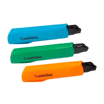 Нож строительный Smartbuy 18мм выдвижной ассорти (1/30)